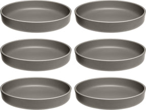 Leonardo roma bord diep 20cm taupe - set 6