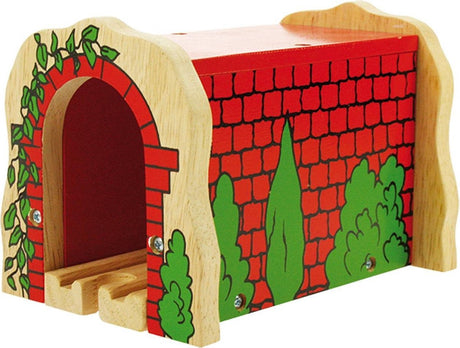 Bigjigs Holzschienen - Red Tunnel