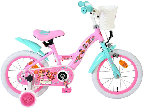 Volare Paw Patrol Kinderfahrrad – Mädchen – 14 Zoll – Rosa