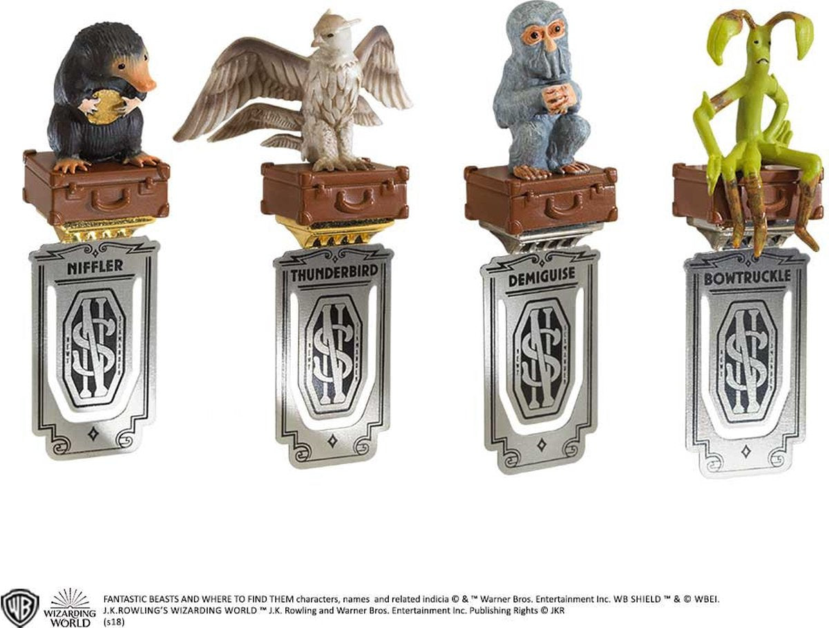 Markenloses Sammler-Lesezeichenset „Harry Potter: Fantastische Tierwesen“ ohne Marke