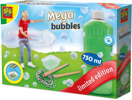 Ses creative mega bubbles – Seifenblasen-Nachfüller – flüssig – leicht auswaschbar – für Kinder ab 5 Jahren – 750 ml