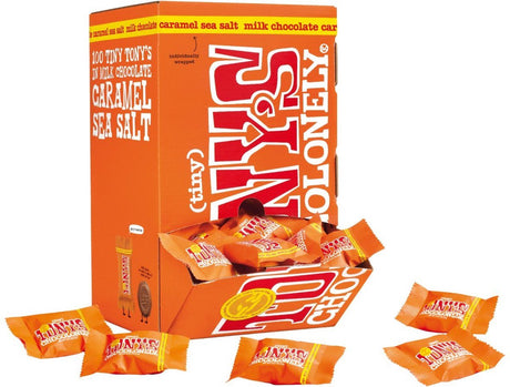Tony's chocolonely tony’s chocolonely tiny tony’s karamel zeezout (900 gr)