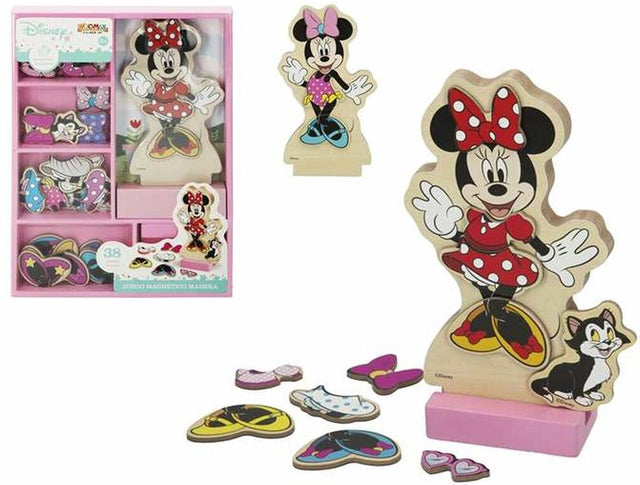 Woomax minnie mouse aankleed set - hout met magneet