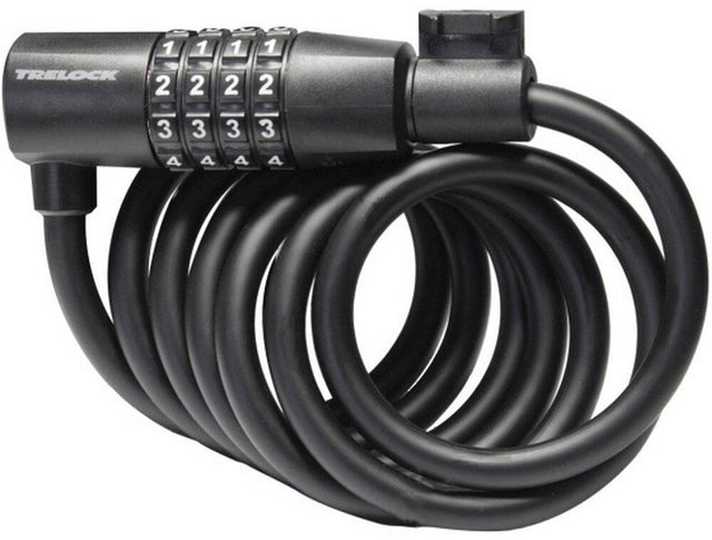 Trelock SK108 Spiral Cable Lock Code 180 8mm schwarz