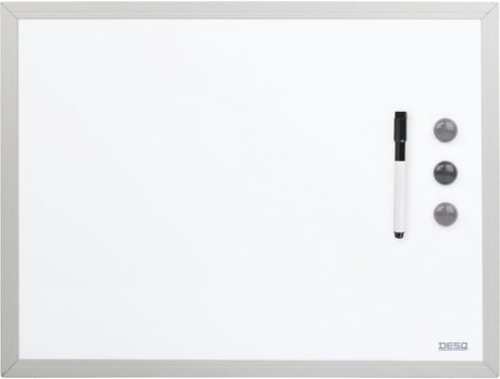 Desq ® whiteboard - magnetisch - inclusief montage set - 40 x 60 cm