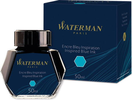 Waterman Füllfederhaltertinte | leuchtendes Blau | 50-ml-Flasche