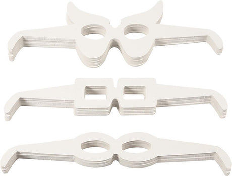 Creativ Firmengläser, H: 4,5-10 cm, L: 32 cm, weiß, 160 Stück 1 Box