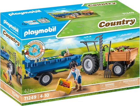 Playmobil Landtraktor mit Anhänger - 71249