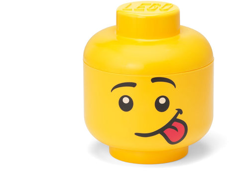 Lego Aufbewahrungsbox Iconic Head Silly 16 cm, gelb -