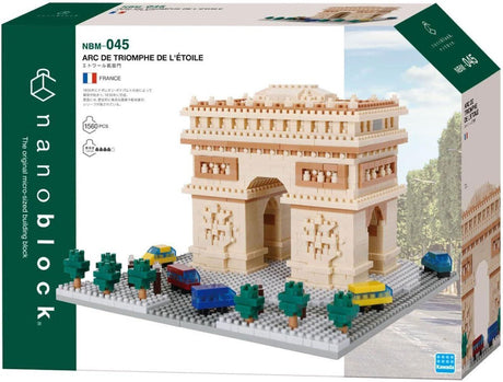 Bandai Nanoblock Baukasten Arc de Triomphe Deluxe – 1560 Teile.