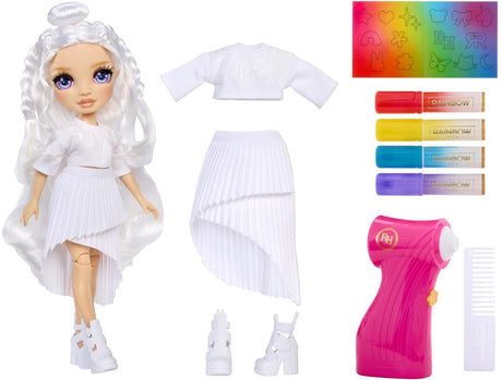 Rainbow High Air Brush kreiert Modepuppen – lila Augen