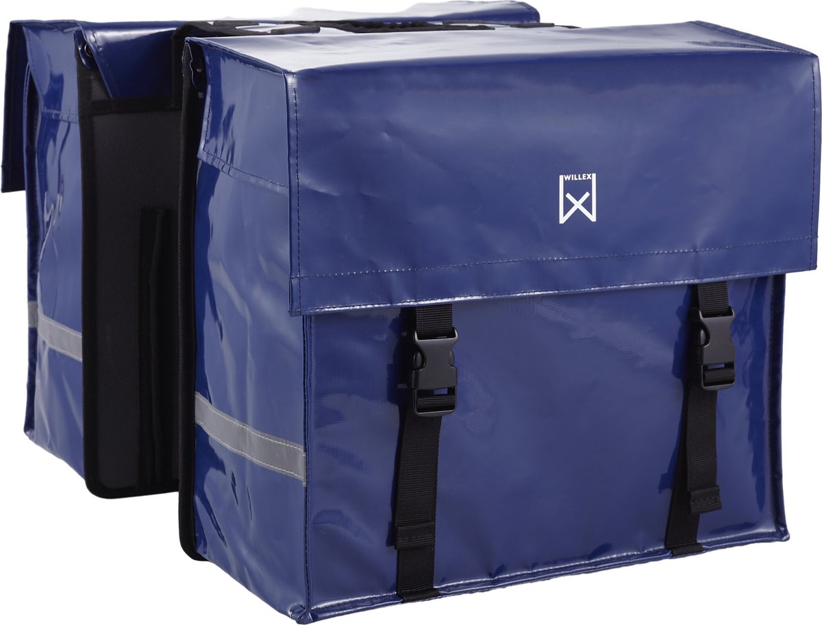 Willex Bisonyl - Doppelte Fahrradtasche - 40 Liter - Blau - Universalmontage