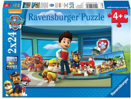 Ravensburger Puzzle Paw Patrol: Hilfreiche Detektive – 2x24 Teile – Kinderpuzzle