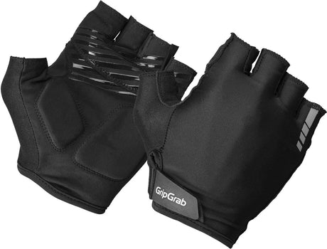Gripgrab - Ride gepolsterte Kurzfinger-Sommer-Fahrradhandschuhe mit Polsterung - Unisex - Schwarz