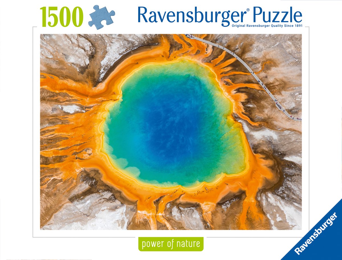 Ravensburger yellowstone national park - grand prismatic spring legpuzzel - 500 stukjes