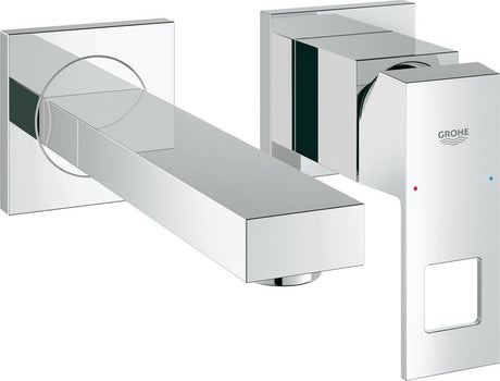 Grohe Eurocube Wand-Einbau-Waschtischarmatur – kurzer Auslauf – exklusives Einbauteil – Chrom