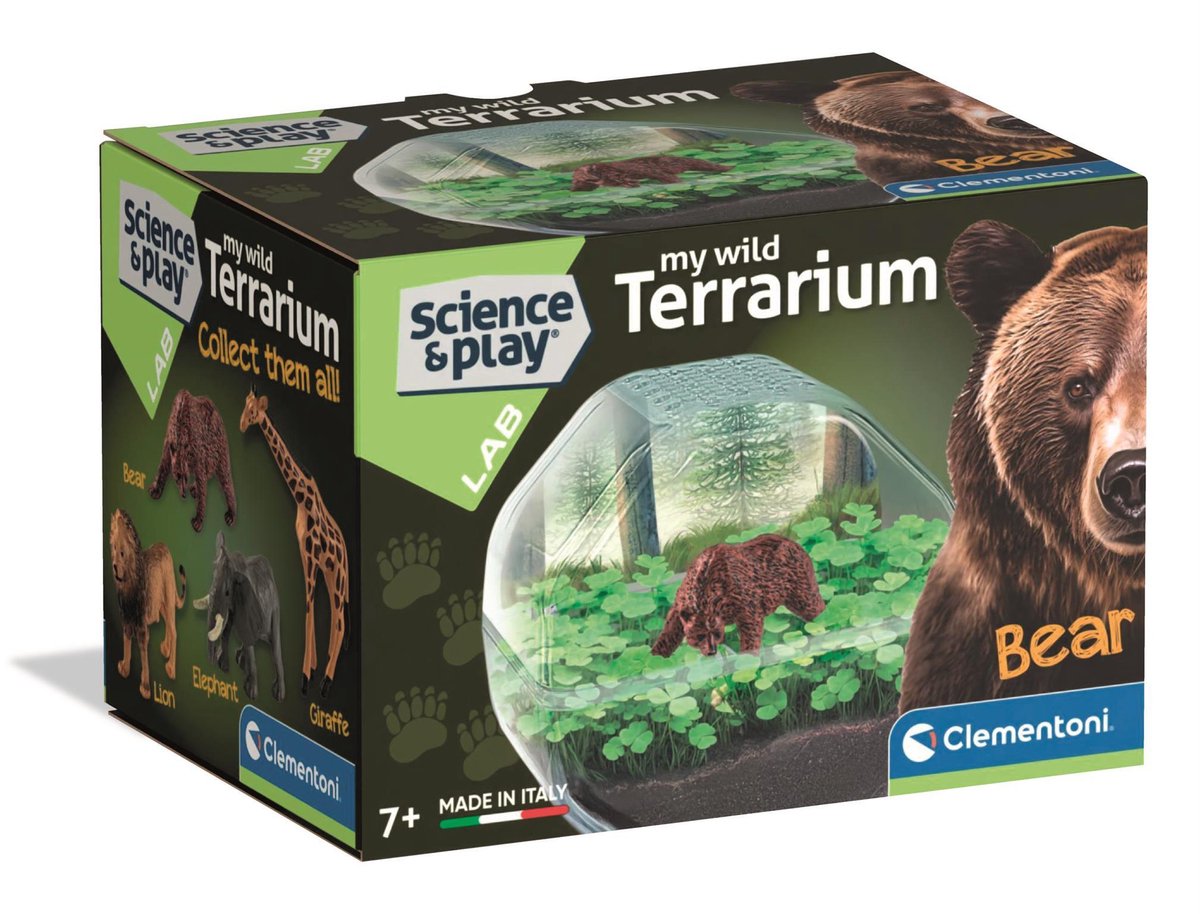 Clementoni Wissenschaftsspiel „My Wild Terrarium – Bär“.