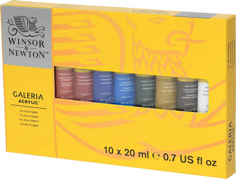 Winsor Newton Galeria Acrylfarbe 10 x 20 ml Tubenset