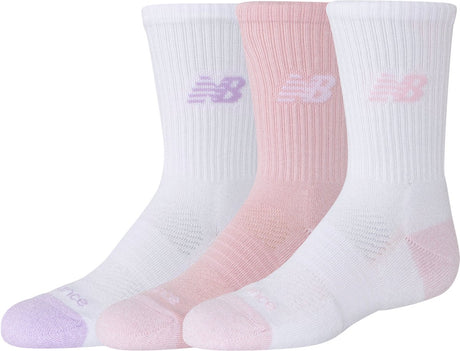 New Balance Youth Active Crew Socken 3er-Pack Unisex-Sportsocken – sortiert