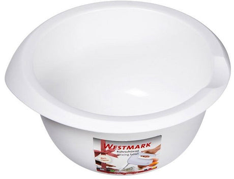 Westmark Rührschüssel, 2,5 l, mit Ausgießer, Kunststoff, weiß, 3152227w