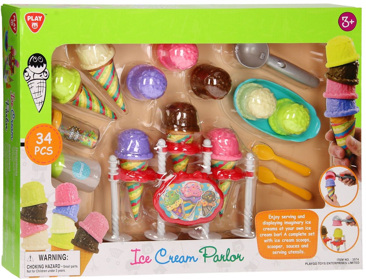 Play-Eis-Set, 34-teilig.