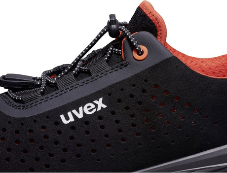Uvex 1 g2 halbschuhe s1 68468 schwarz, rot (68468)-36 (weite 11)
