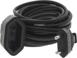 Q-link verlengsnoer - euro - h03vvh2-f - 2 x 0.75 mmâ² - 3 m - zwart