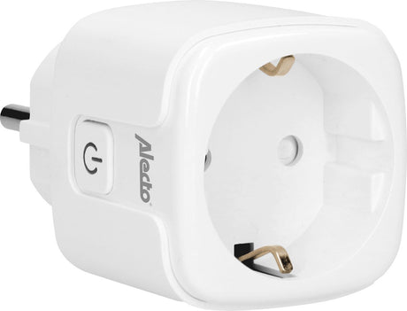 Alecto smart-plug20 – intelligenter WLAN-Adapter mit Energiezähler – 16a 3680 W – weiß