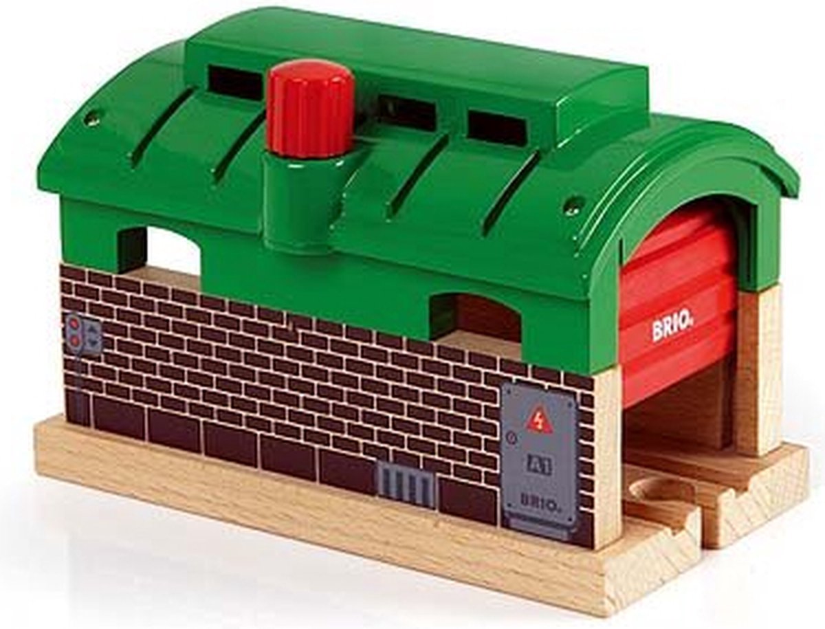 Brio-Zuggarage mit Rolltoren – 33574
