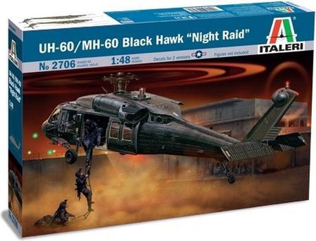 Italeri 2706 uh-60 mh-60 Black Hawk Night Raid – Maßstab 1:48 – Hubschraubermodellbausatz
