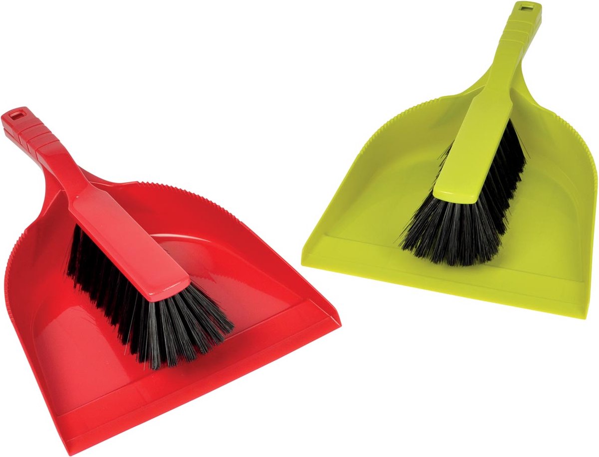 Sans Marque Kehrschaufel mit PVC-Handfeger, verschiedene Farben