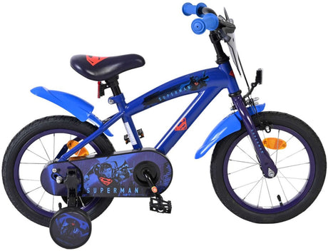 Volare Superman Kinderfahrrad – Jungen – 14 Zoll – Blau