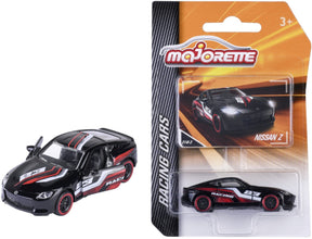 Majorette nissan z, zwart rood (racing cars)