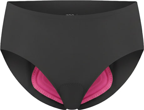 Bbb cycling fietsonderbroek dames met zeem - sneldrogende stretch stof - ideaal voor fietsvakantie of woon-werk verkeer - ultradun fietsondergoed dames - xl xxl - zwart - comfortbrief buw-66 xl xxl