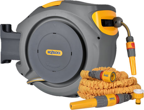 Hozelock-Autohaspel 20 Meter + ausziehbarer Superhoze-Schlauch 7,5 Meter