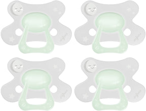 Difrax fopspeen natural - 18+ maanden - glow in the dark - 4 stuks
