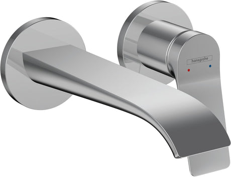 Hansgrohe Vivenis Fertigset – für 2-Loch – Einbau-Waschtischarmatur – Ausladung 19,5 cm – Chrom hochglänzend