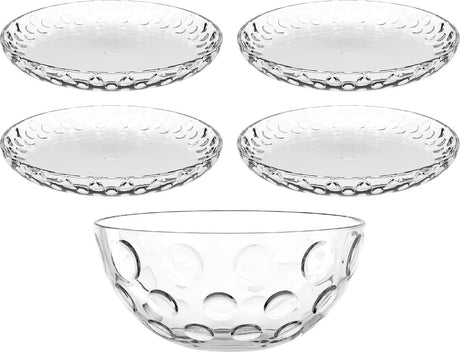 Leonardo Kochen Optik Schalen- und Tellerset - 5-teilig