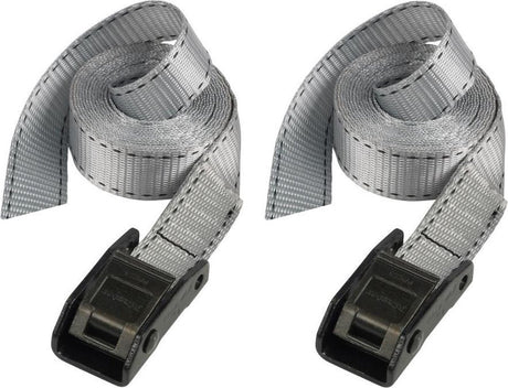 Masterlock Master Lock 3110eurdat Spanngurt mit Zamak-Klemmschnalle – 2,5 m x 25 mm – 2er-Set