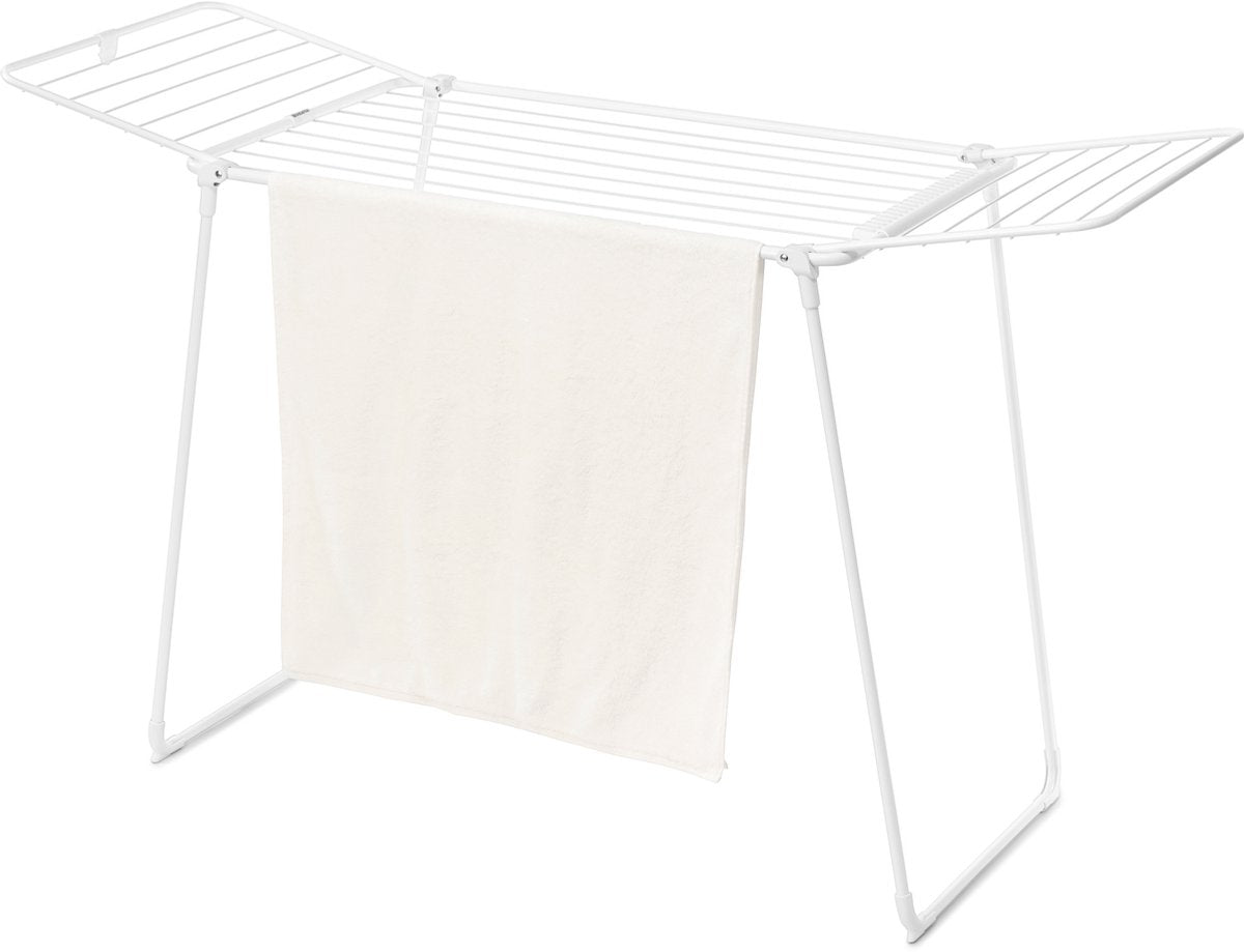 Brabantia Hangon Too Wäscheständer – 18 m – faltbarer Wäscheständer – Weiß