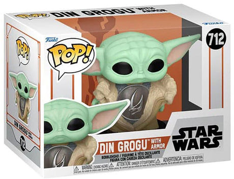 Funko Pop Star Wars: Mandalorian – Din Grogu mit Rüstung Pop #712