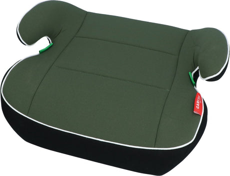 Carkids i-Size-Sitzerhöhung Sam – entspricht dem i-Size-R-129-Standard – für Kinder von 125–150 cm – abnehmbarer waschbarer Bezug – flexible Installation – grün schwarz