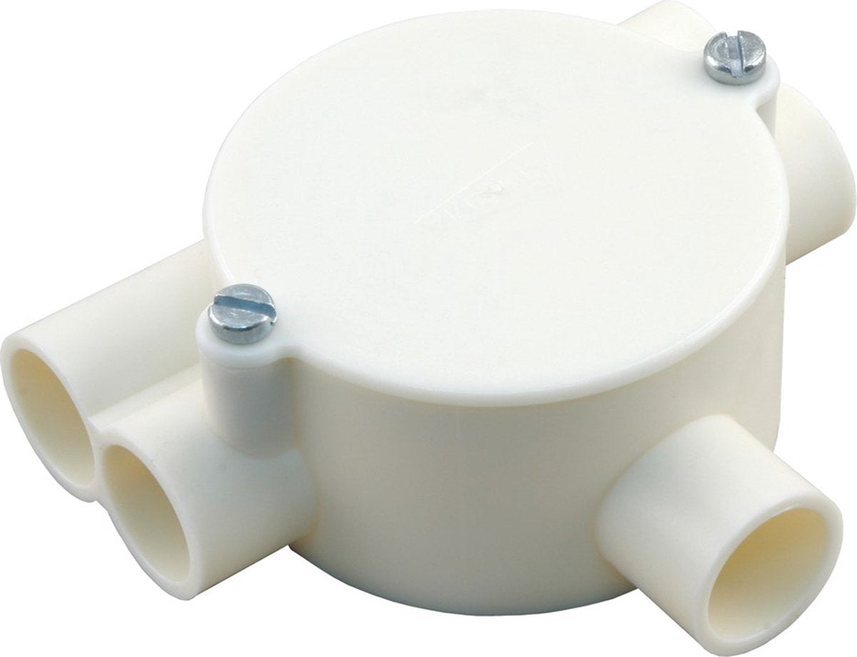 Attema Anschlussdose Top-T Pull Box 2x rechts, 2x links Durchmesser 5 8 Zoll creme 01.475.97