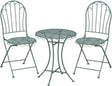 Mica decorations marseille bistroset - set van 3 - ijzer - groen
