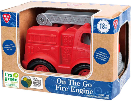 Biobasiertes Feuerwehrauto von Playgo, rot – 28 cm