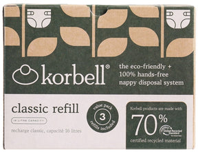 Korbell Windeleimer Nachfüllung 16l | 3er-Pack