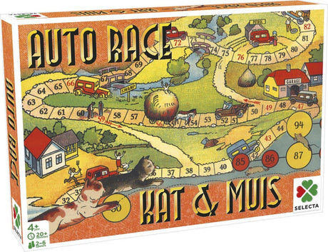 Selecta-Brettspielspiele aus der Vergangenheit – Autorennen-Katzenmaus