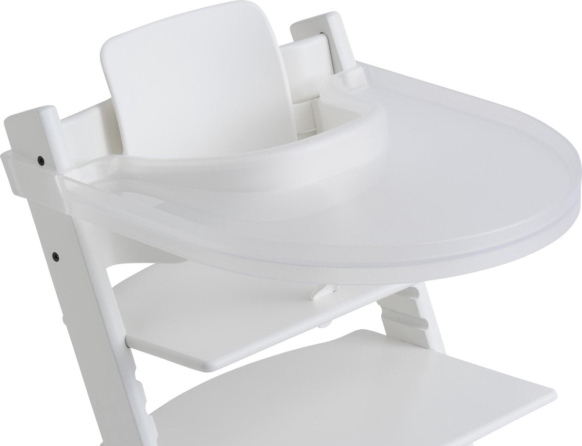 Spieltablett – Tischplatte für Stokke Tripp Trapp – Esstablett – mit Riemen – transparent