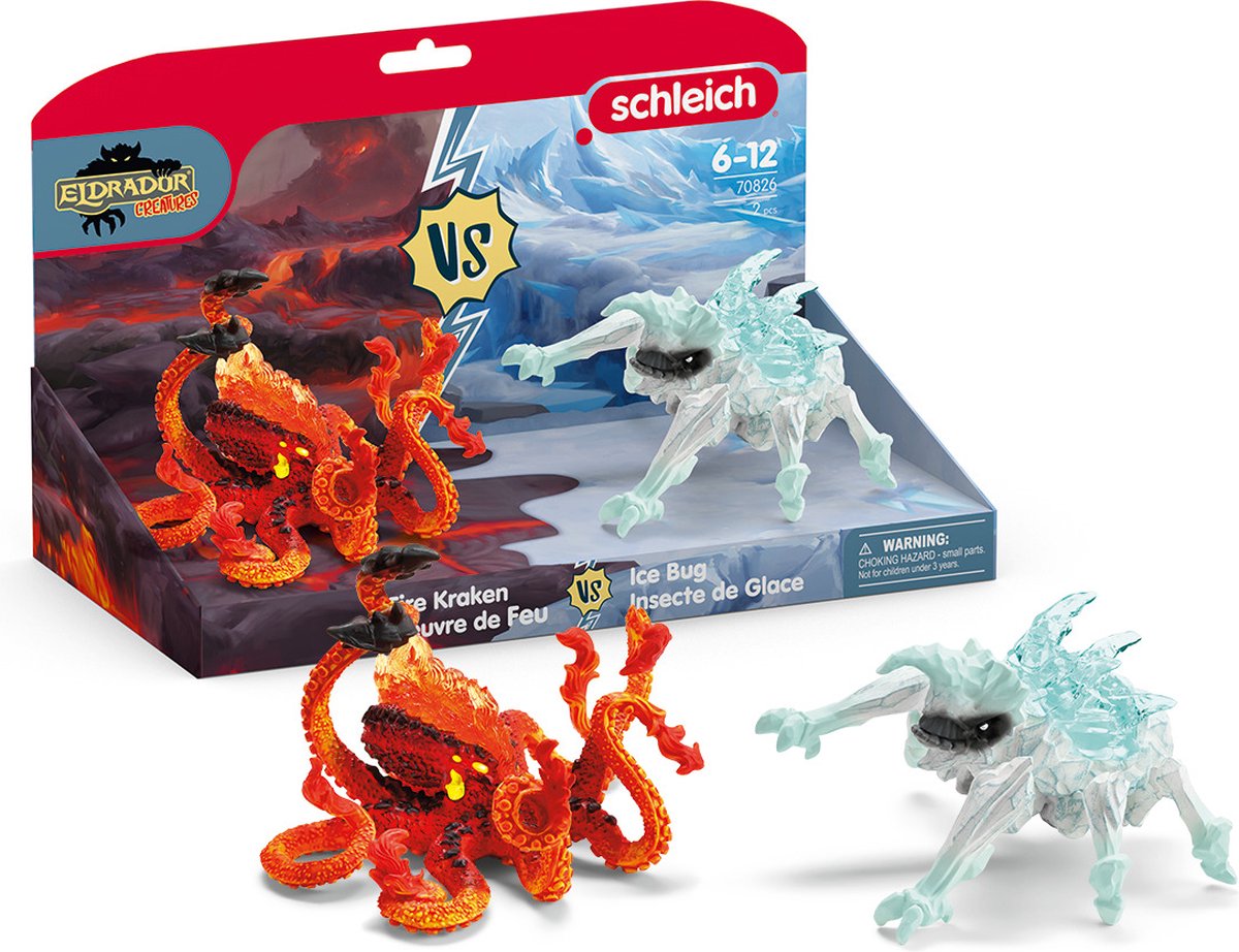Schleich Eldrador Eiskäfer gegen Feuerkrake