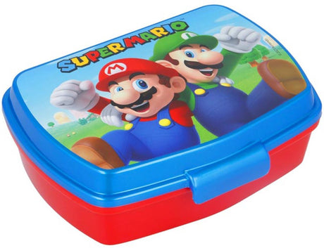 Marvel Lunchbox Super Mario Kunststoff rot blau (17 x 5,6 x 13,3 cm)